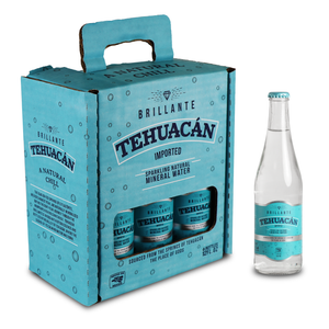 Tehuacán Brillante - Sparkling Water, Naturally Mineralized by Volcanic Rock! (6-12oz Bottles)
